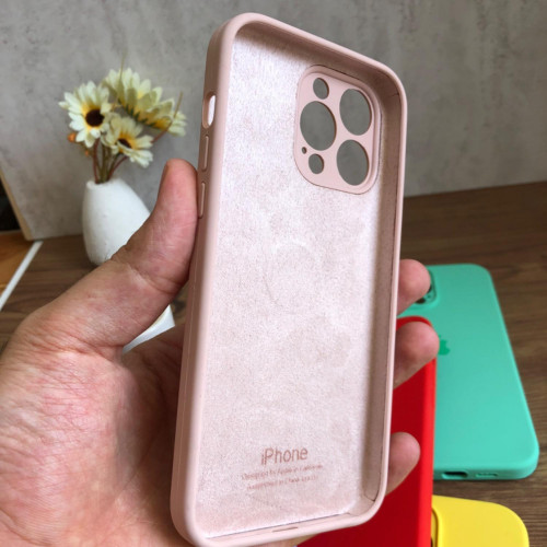 Premium Silicone Case for iPhone 14 Pro Max - Lens Protector & Full Covered Bottom