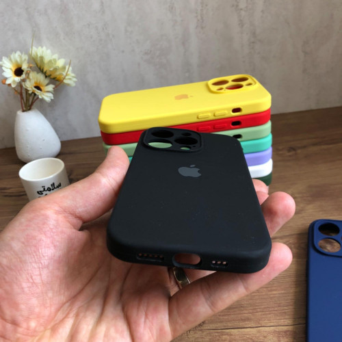 Premium Silicone Case for iPhone 14 Pro - Lens Protector & Full Covered Bottom