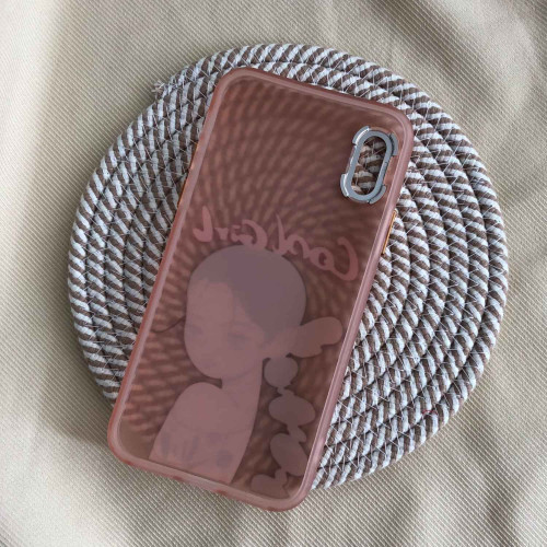  Orange Cool Girl design for iPhone X and iPhone XS