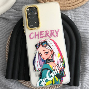 قاب دخترانه طرح Cool Girl سفید گوشی شیائومی ردمی نوت 12 پرو 4g