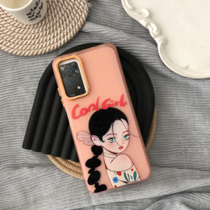 قاب دخترانه طرح Cool Girl نارنجی گوشی شیائومی ردمی نوت 12 پرو 4g
