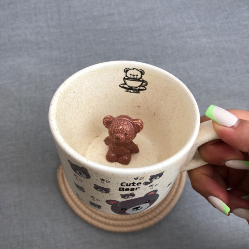 3D Surprise Inside Ceramic Mug - Cute Animals & Cartoon Characters