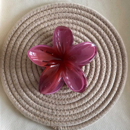 Plumeria flower design girls' hair clips