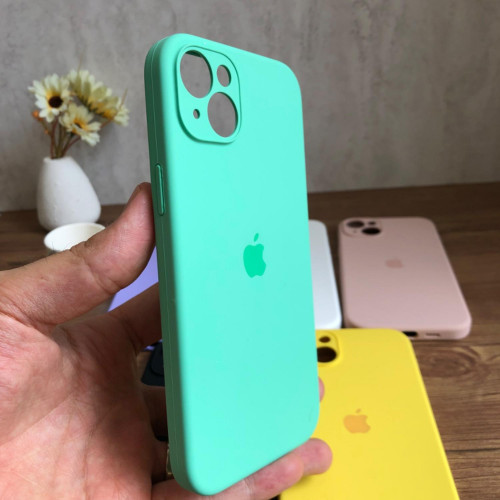 Premium Silicone Case for iPhone 14 Plus - Lens Protector & Full Covered Bottom