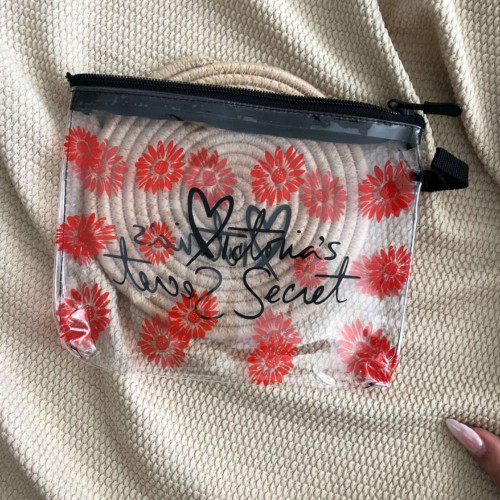 Victoria’s Secret Floral Transparent Makeup Bag \