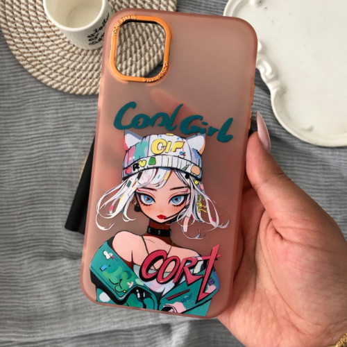  Orange Cool Girl design for iPhone 11