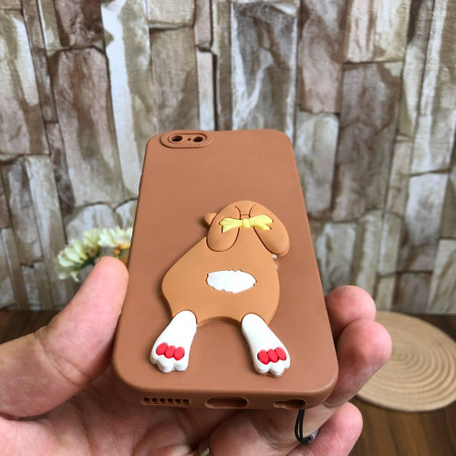 Cute 3D Cartoon Rabbit Silicone Phone Case for iPhone 6