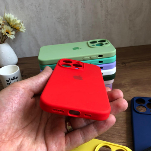 Premium Silicone Case for iPhone 14 Pro - Lens Protector & Full Covered Bottom