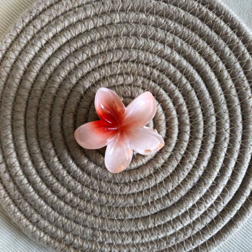 Plumeria flower design girls' hair clips