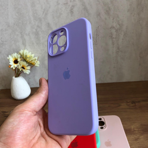 Premium Silicone Case for iPhone 14 Pro Max - Lens Protector & Full Covered Bottom