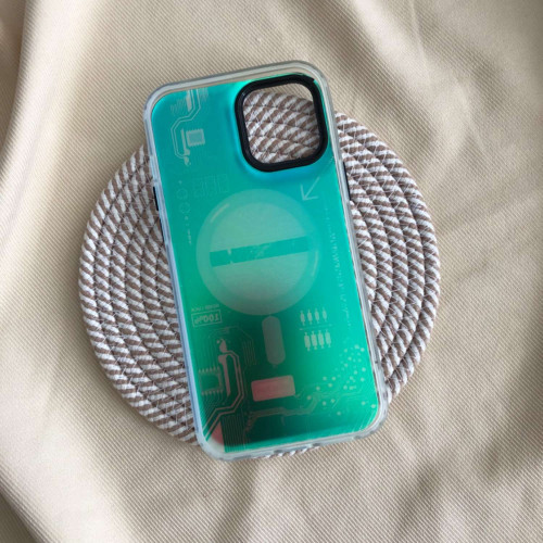 Holographic frame design of mag safe electrical circuit of iPhone 12 ProMax