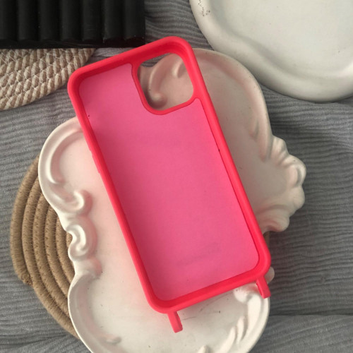 Barbie Pattern Pink iPhone Case with Strap Holes