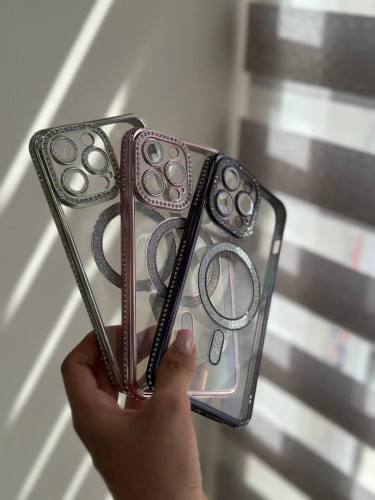 iPhone 14 Pro Max Luxury MagSafe Diamond Case