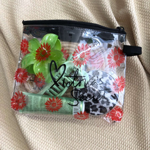 Victoria’s Secret Floral Transparent Makeup Bag \