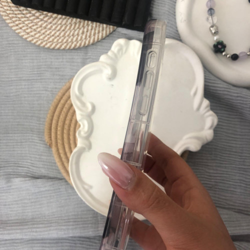 iPhone 15 Pro Max Black Butterfly Clear Case