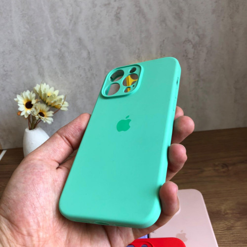 Premium Silicone Case for iPhone 14 Pro Max - Lens Protector & Full Covered Bottom