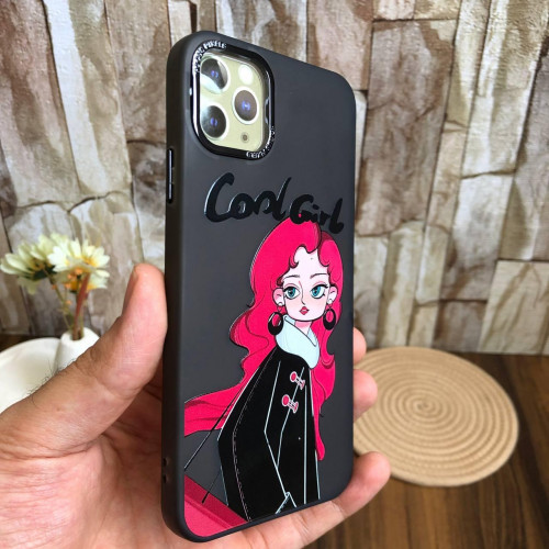  iPhone 11 Pro Max Cool Girl Illustration Case