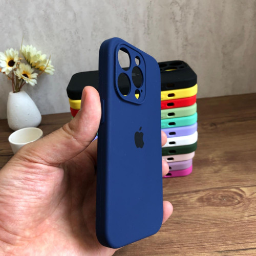 Premium Silicone Case for iPhone 14 Pro - Lens Protector & Full Covered Bottom