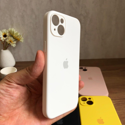 Premium Silicone Case for iPhone 14 Plus - Lens Protector & Full Covered Bottom