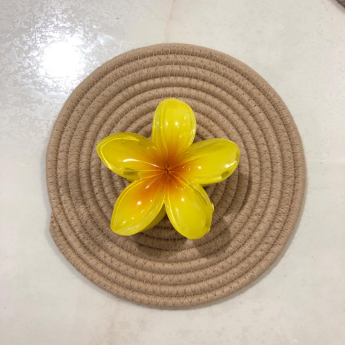 Plumeria flower design girls' hair clips