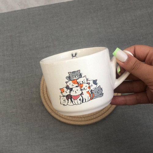 3D Surprise Inside Ceramic Mug - Cute Animals & Cartoon Characters