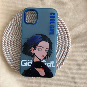 قاب دخترانه طرح Cool Girl آبی گوشی آیفون 11 پرو