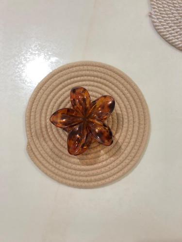 Plumeria flower design girls' hair clips