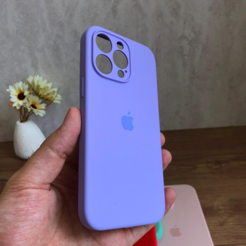 Premium Silicone Case for iPhone 14 Pro Max - Lens Protector & Full Covered Bottom