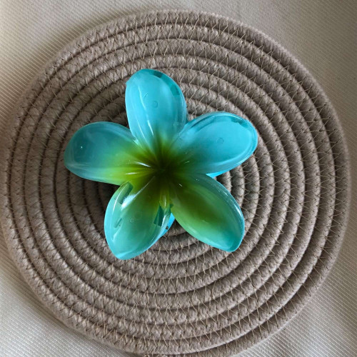 Plumeria flower design girls' hair clips