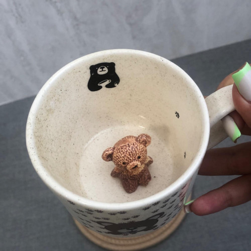 3D Surprise Inside Ceramic Mug - Cute Animals & Cartoon Characters