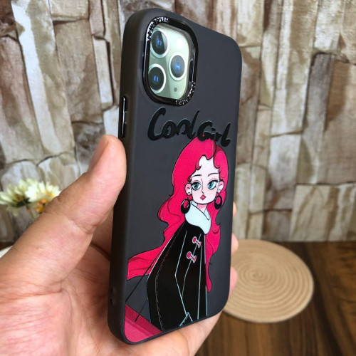  iPhone 11 Pro Cool Girl Illustration Case