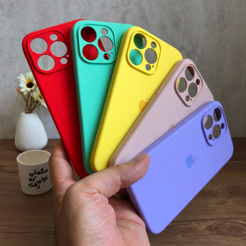 Premium Silicone Case for iPhone 14 Pro Max - Lens Protector & Full Covered Bottom