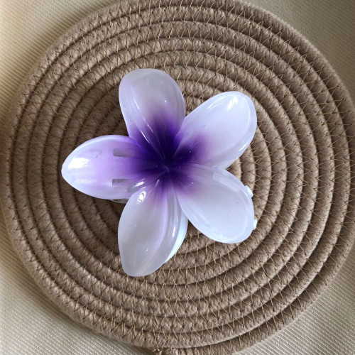 Plumeria flower design girls' hair clips