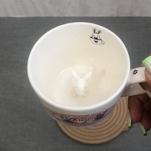 3D Surprise Inside Ceramic Mug - Cute Animals & Cartoon Characters