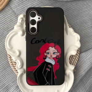قاب دخترانه طرح Cool Girl مشکی گوشی سامسونگ S23 FE
