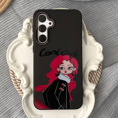 قاب دخترانه طرح Cool Girl مشکی گوشی سامسونگ S23 FE