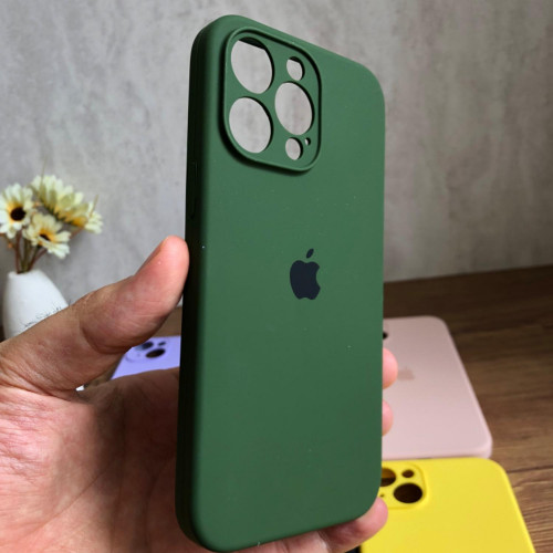 Premium Silicone Case for iPhone 14 Pro Max - Lens Protector & Full Covered Bottom