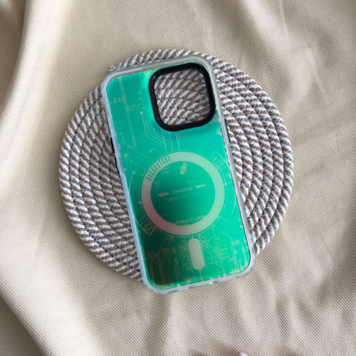 Holographic frame design of mag safe electrical circuit of iPhone 13 pro