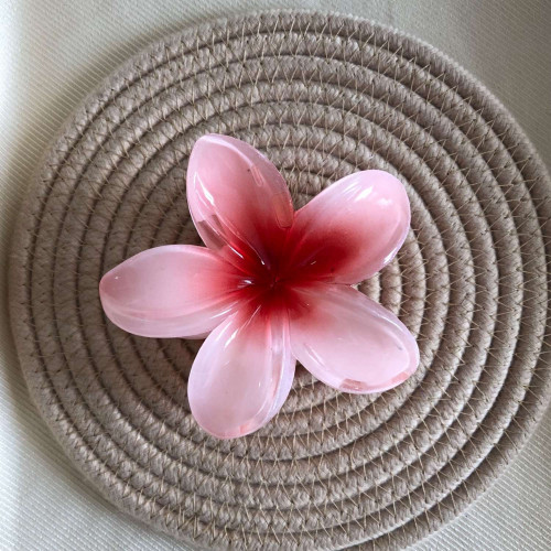 Plumeria flower design girls' hair clips