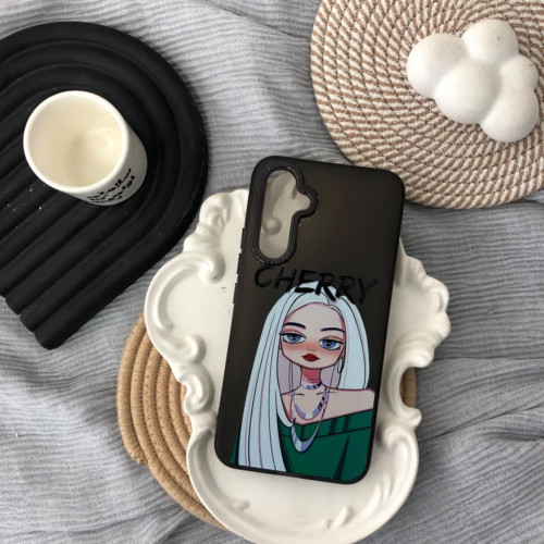 قاب دخترانه طرح Cool Girl مشکی گوشی سامسونگ A54