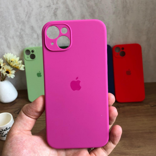 Premium Silicone Case for iPhone 14 Plus - Lens Protector & Full Covered Bottom