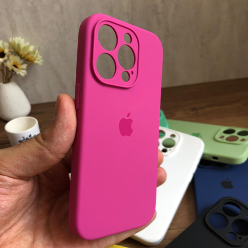 Premium Silicone Case for iPhone 14 Pro - Lens Protector & Full Covered Bottom