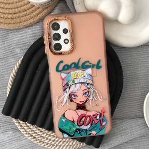 قاب دخترانه طرح Cool Girl نارنجی گوشی سامسونگ A13 4g