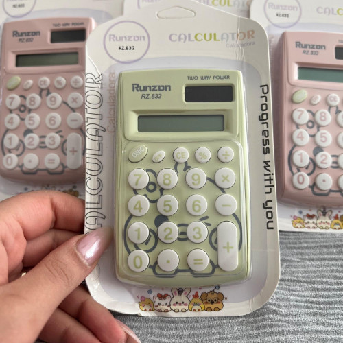 Runzon RZ-832 Kawaii Pastel Desktop Calculator