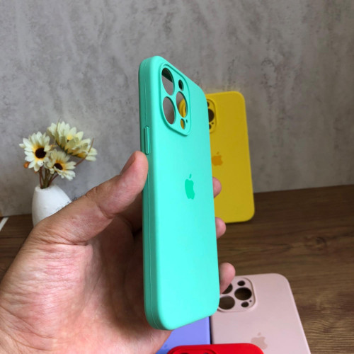 Premium Silicone Case for iPhone 14 Pro Max - Lens Protector & Full Covered Bottom