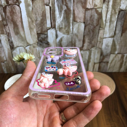 Cute 3D Pink Fox (LinaBell) Clear Phone Case