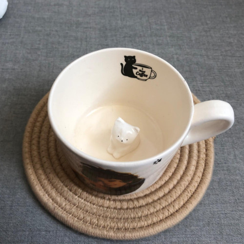 3D Surprise Inside Ceramic Mug - Cute Animals & Cartoon Characters