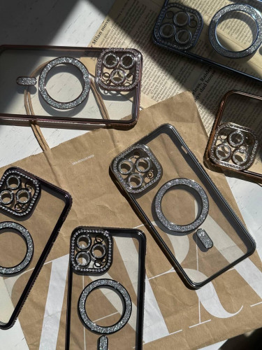 iPhone 14 Pro Max Luxury MagSafe Diamond Case