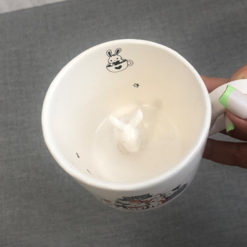 3D Surprise Inside Ceramic Mug - Cute Animals & Cartoon Characters