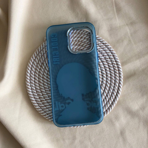  Blue Cool Girl design for iPhone 15 Pro Max